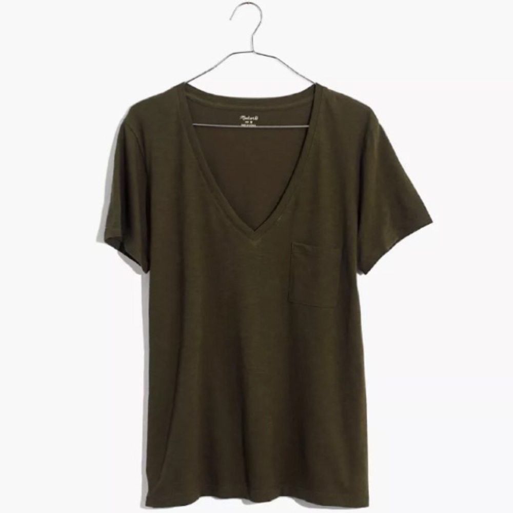 Madewell Whisper Cotton V-Neck Pocket Tee Size 2X